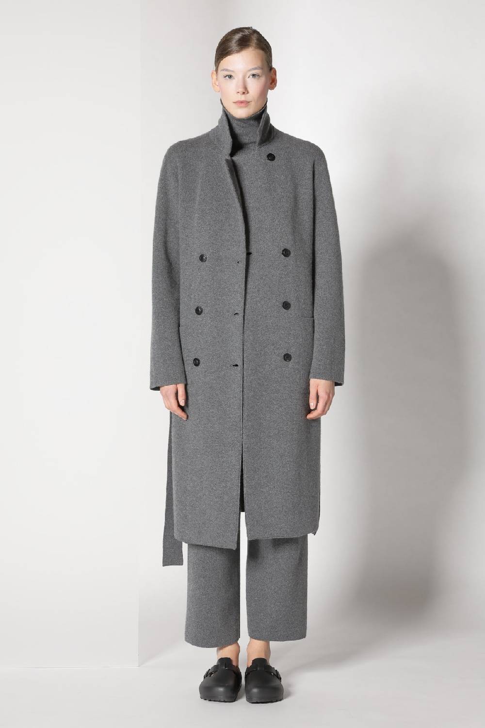 Sminfinity doubleface pea coat + chilly fitted turtleneck + chilly cargo pants