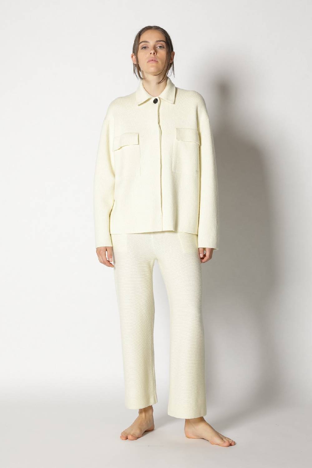 Sminfinity Doubleface Shirtjacket + Garter Cropped Pants