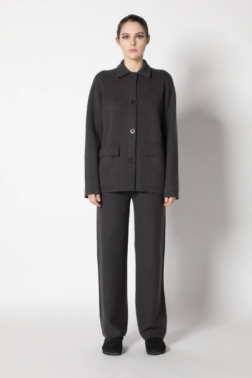 Sminfinity Doubleface Shirtjacket + Garter Palazzo Pants