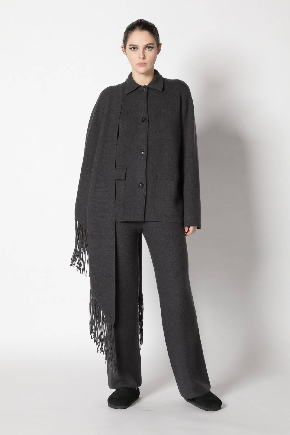 Sminfinity Doubleface Shirtjacket + Garter Palazzo Pants