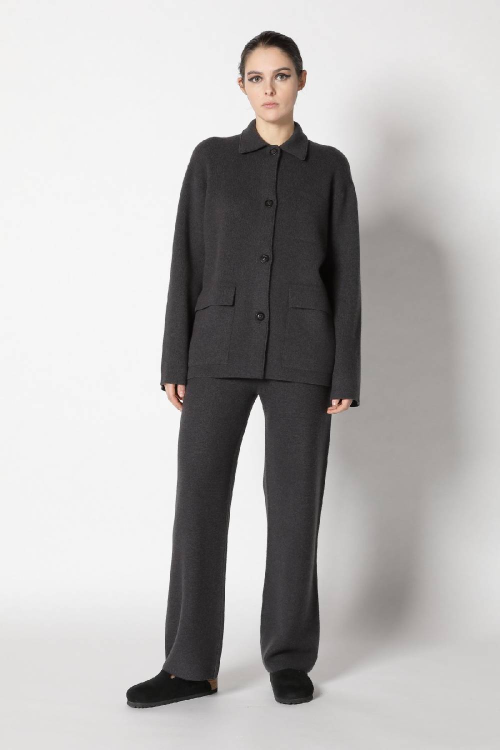 Sminfinity doubleface shirtjacket + garter palazzo pants Sminfinity doubleface shirtjacket + garter palazzo pants