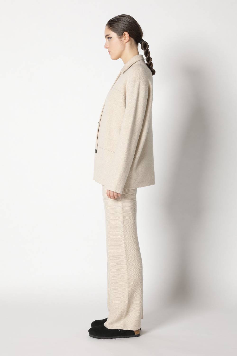 Sminfinity Doubleface Shirtjacket + Garter Palazzo Pants