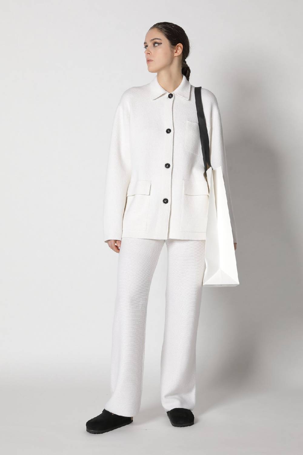 Sminfinity doubleface shirtjacket + garter palazzo pants Sminfinity doubleface shirtjacket + garter palazzo pants