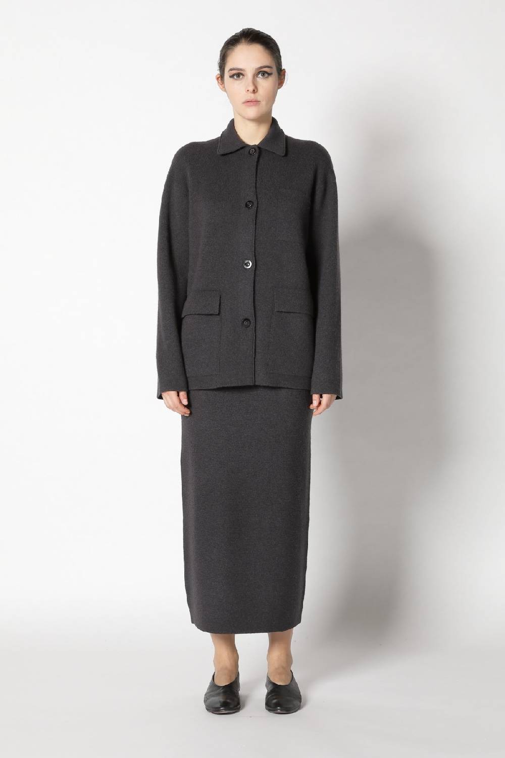 Sminfinity Doubleface Shirtjacket + Garter Triangle + Garter Maxi Skirt