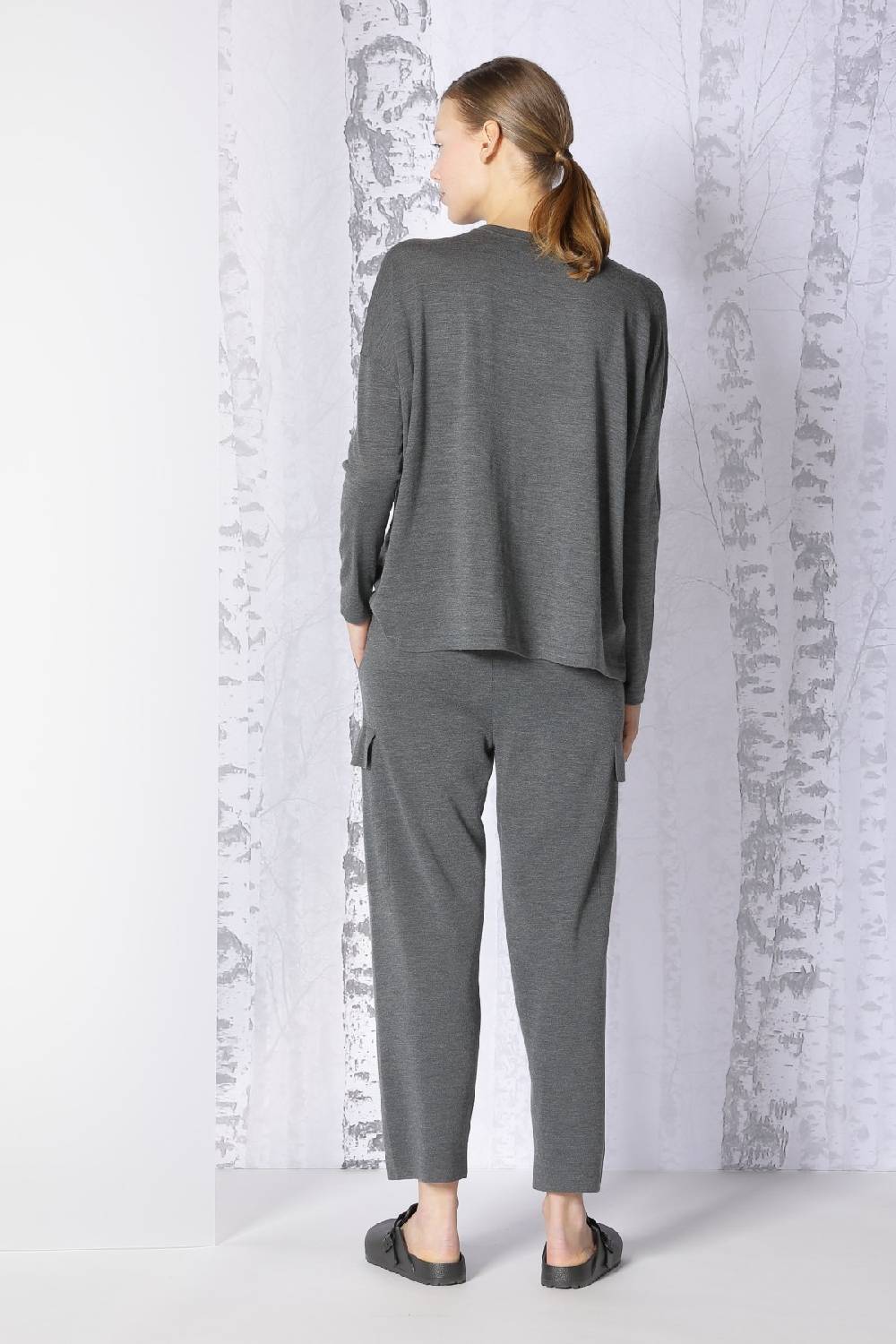 Sminfinity Extrafine Oversized Crew + Milano Cropped Cargo Pants