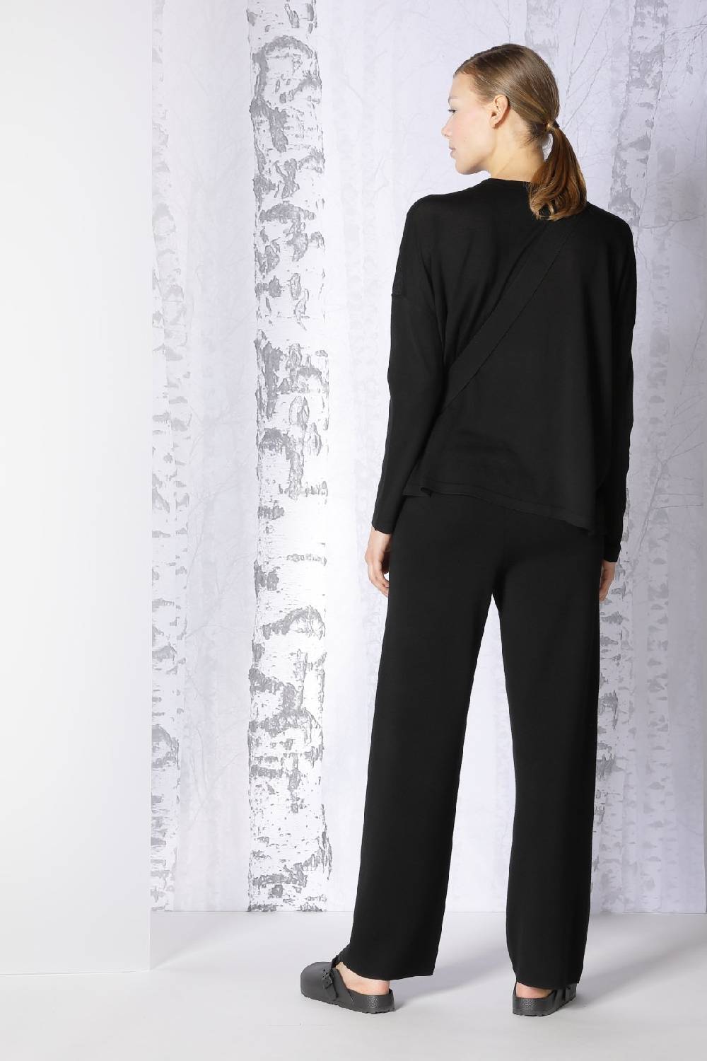 Sminfinity Extrafine Oversized Crew + Milano Palazzo Pants