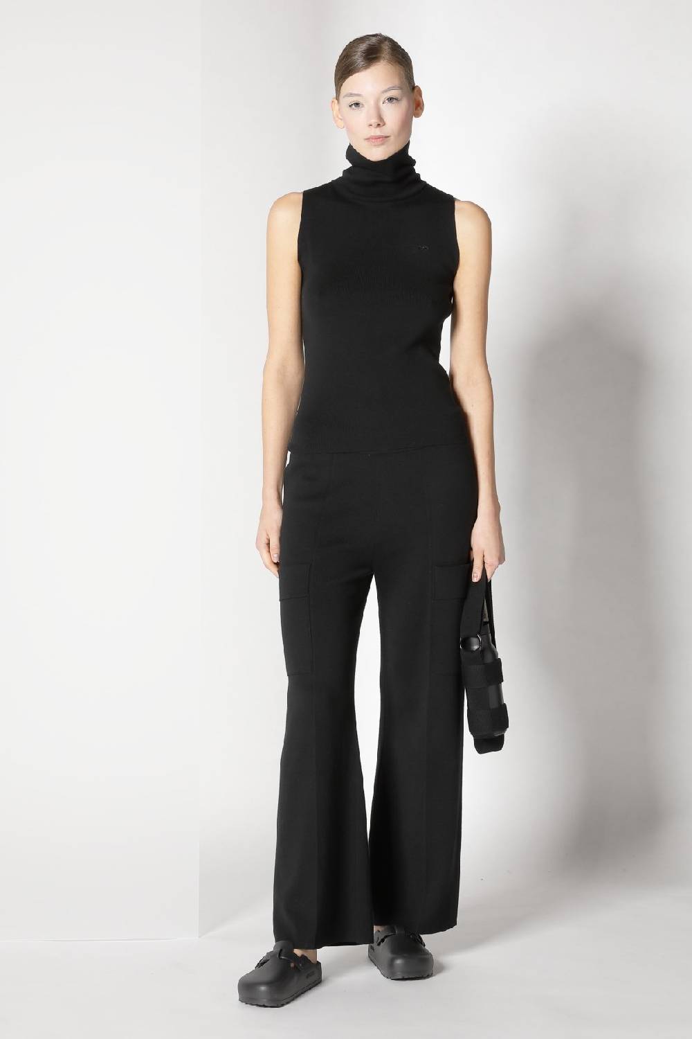 Sminfinity fitted turtle top + cargo bellbottom pants Sminfinity fitted turtle top + cargo bellbottom pants