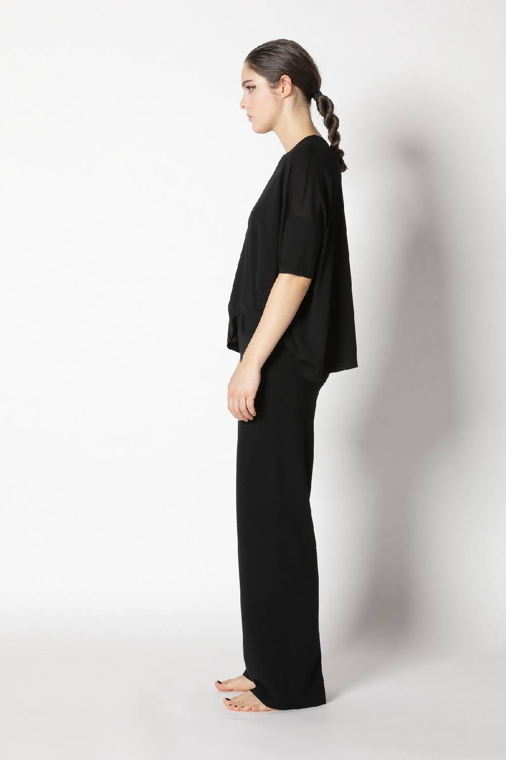 Sminfinity Flowing Cape Jumper + Milano Palazzo Pants