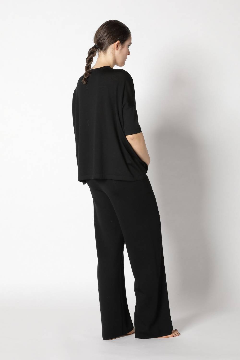 Sminfinity Flowing Cape Jumper + Milano Palazzo Pants