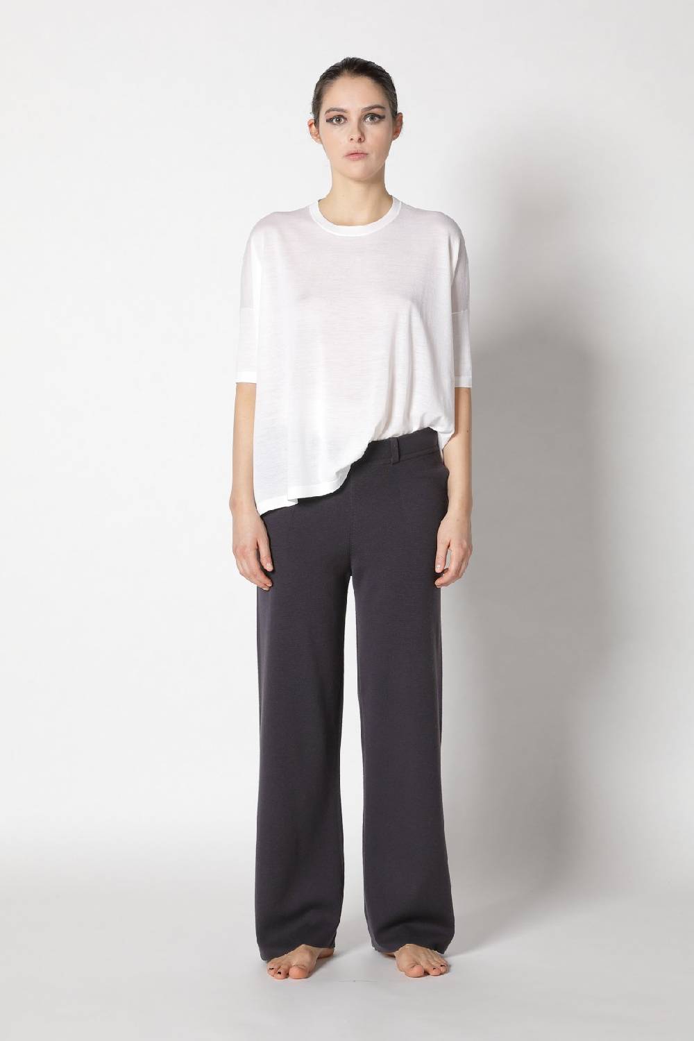 Sminfinity Flowing Cape Jumper + Milano Palazzo Pants