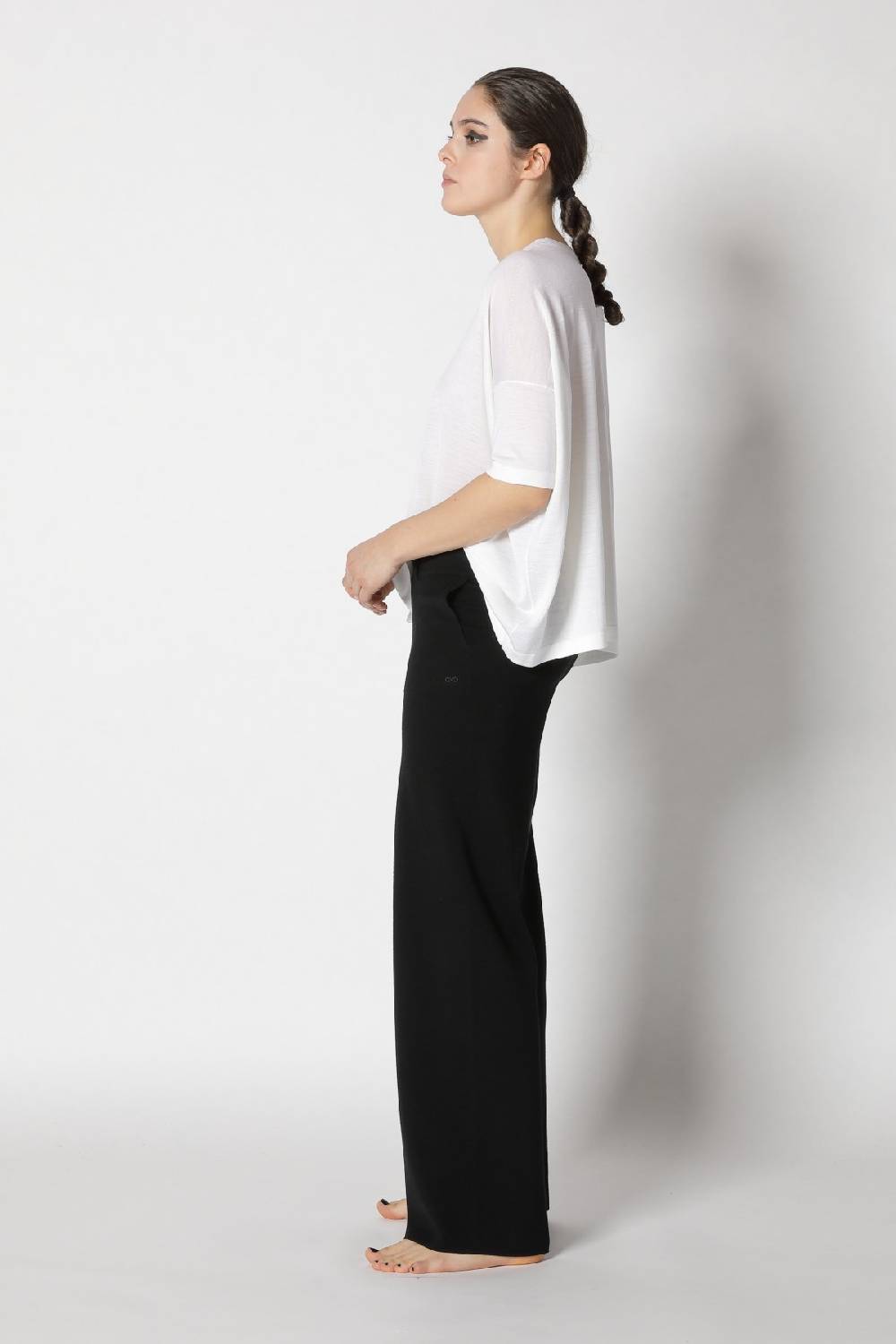 Sminfinity Flowing Cape Jumper + Milano Palazzo Pants