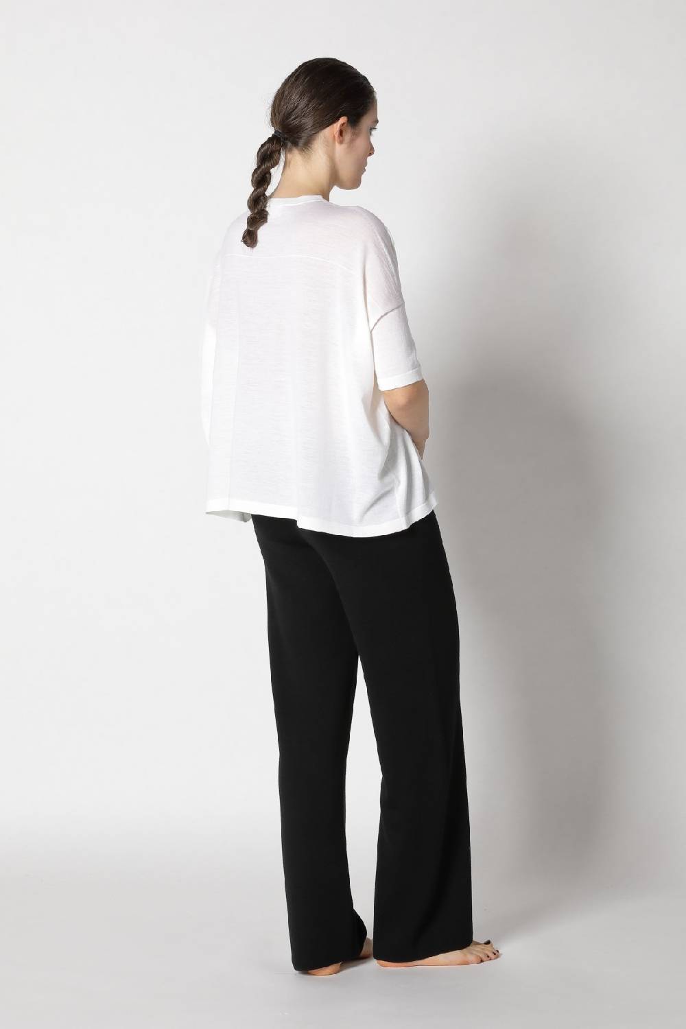 Sminfinity Flowing Cape Jumper + Milano Palazzo Pants