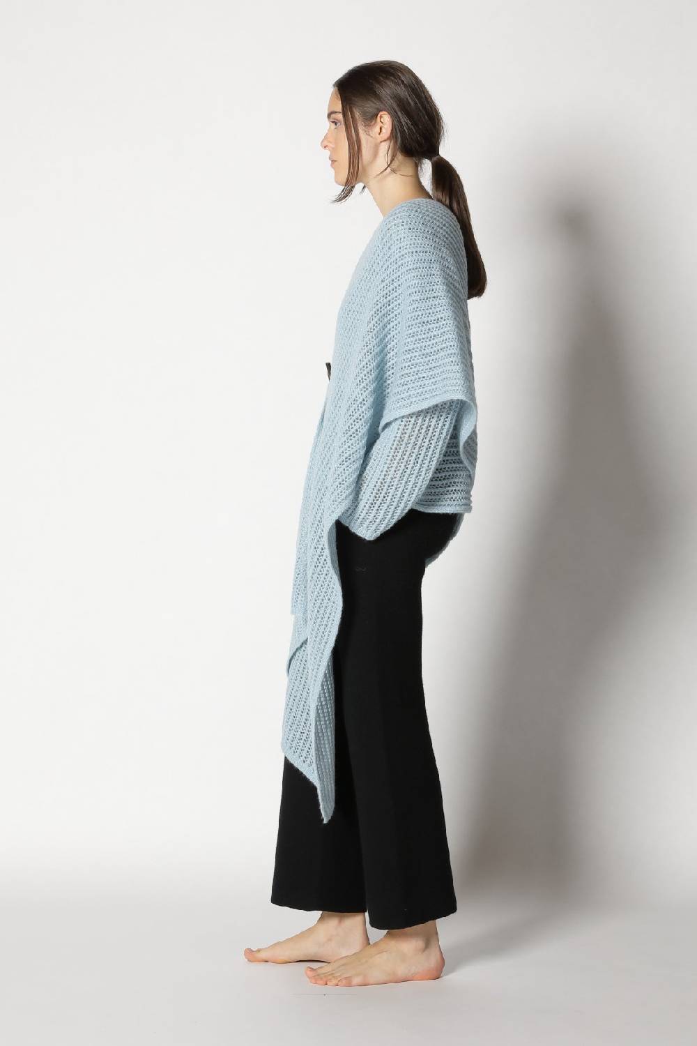 Sminfinity Fluffy Airy Boatneck + Fluffy Airy Plaid + Garter Cropped Pants