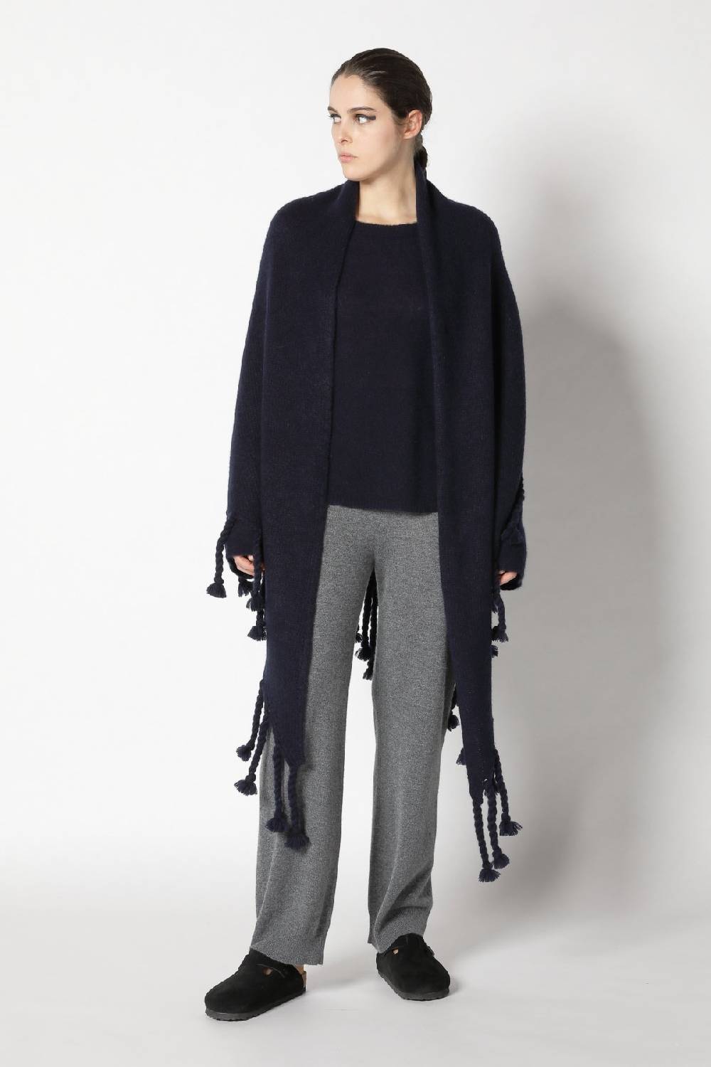 Sminfinity Fluffy Crewneck + Fluffy Triangle + Silky Suit Pants