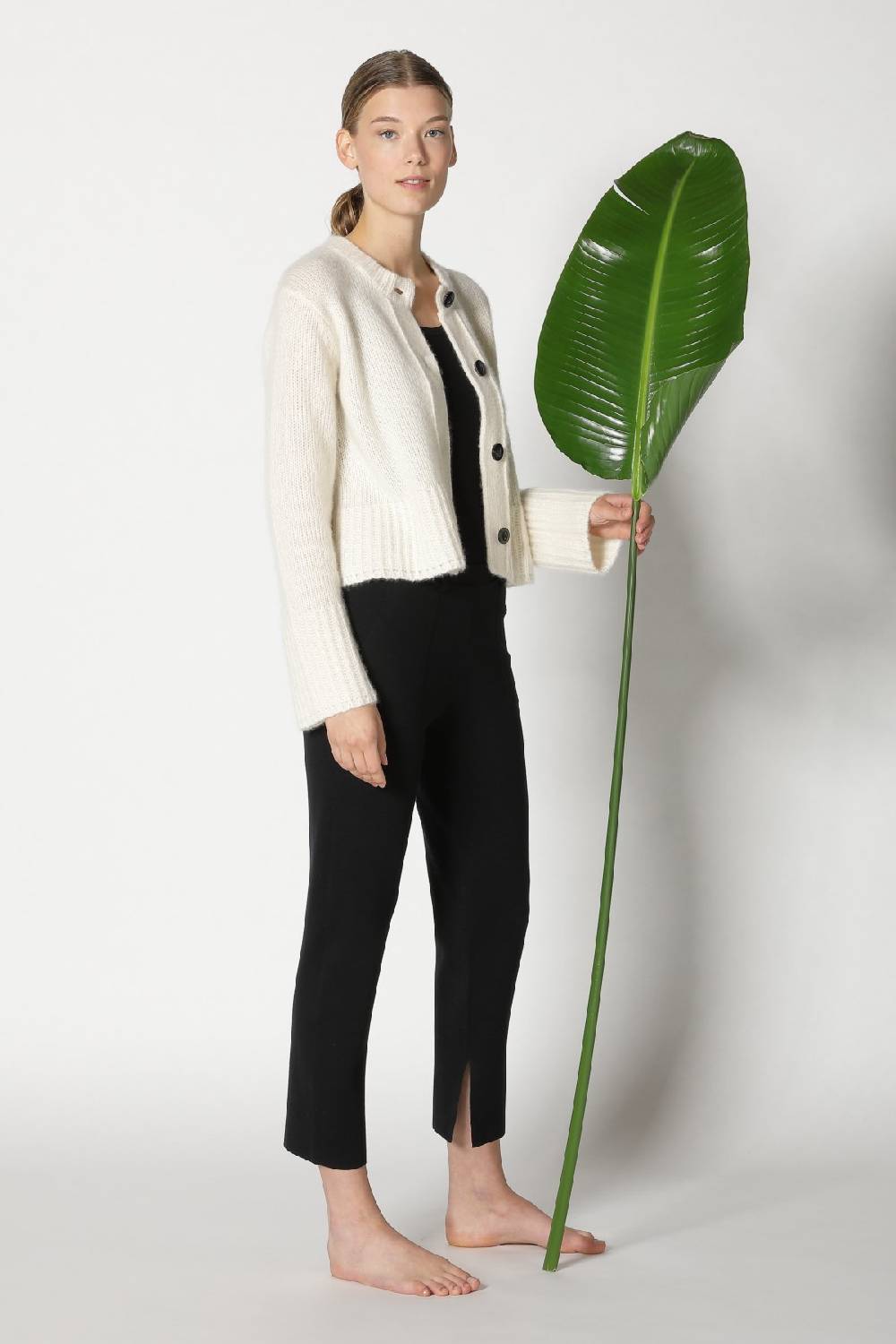 Sminfinity Fluffy Cropped Jacket + Silky Cropped Pants