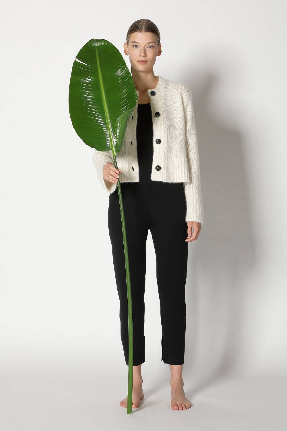 Sminfinity fluffy cropped jacket + silky cropped pants Sminfinity fluffy cropped jacket + silky cropped pants