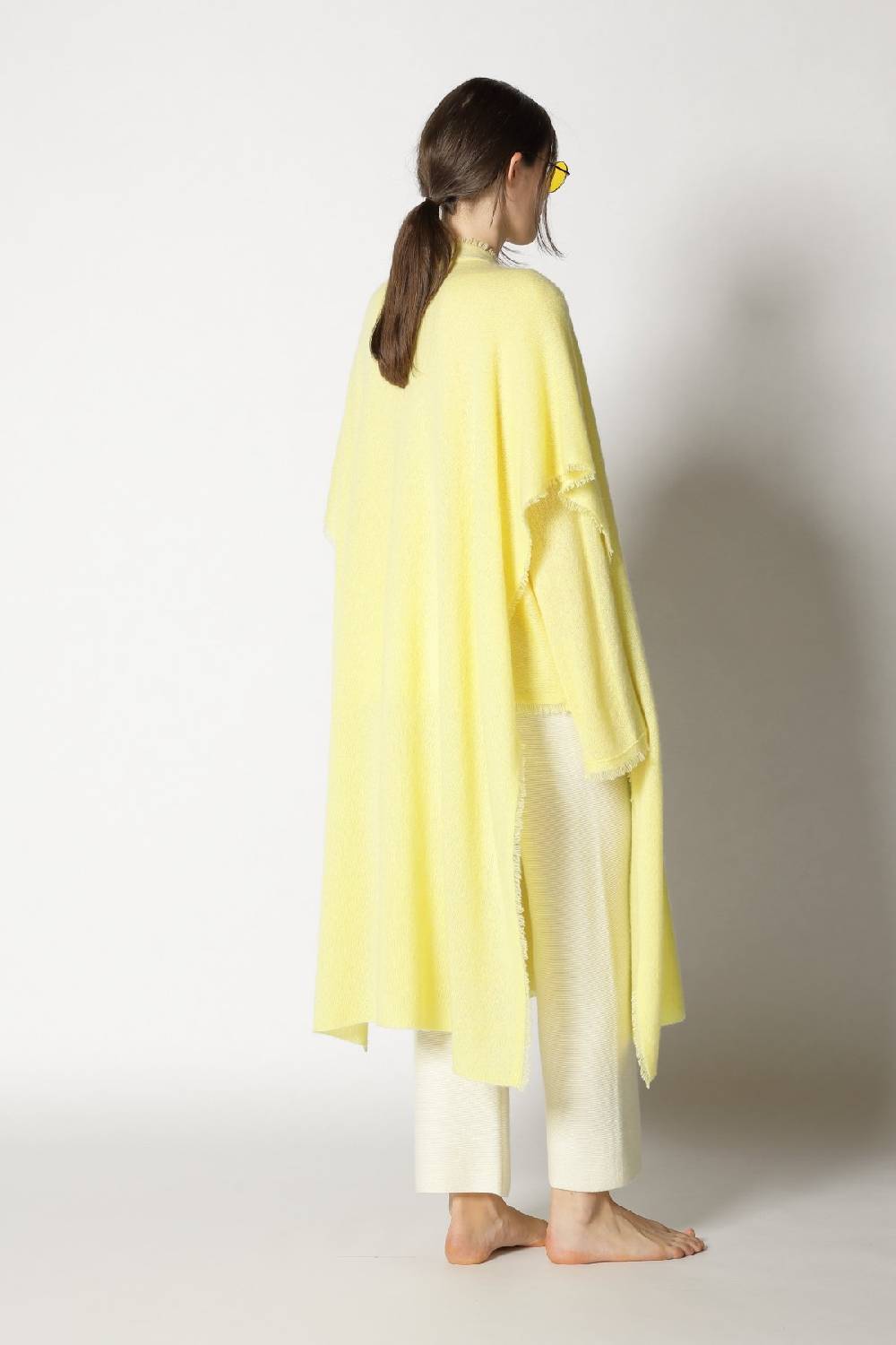 Sminfinity Fluffy Fringe Boatneck + Fluffy Fringe Cape + Garter Cropped Pants