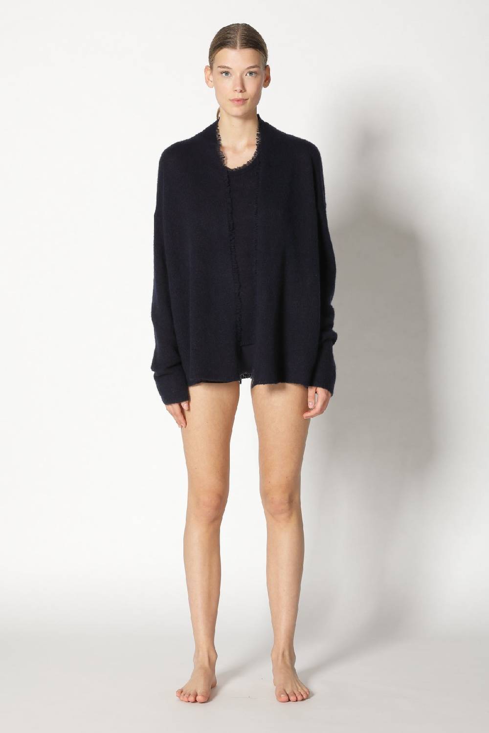 Sminfinity Fluffy Fringe Plaid + Fluffy Fringe Jacket + Fluffy Fringe Crew Top