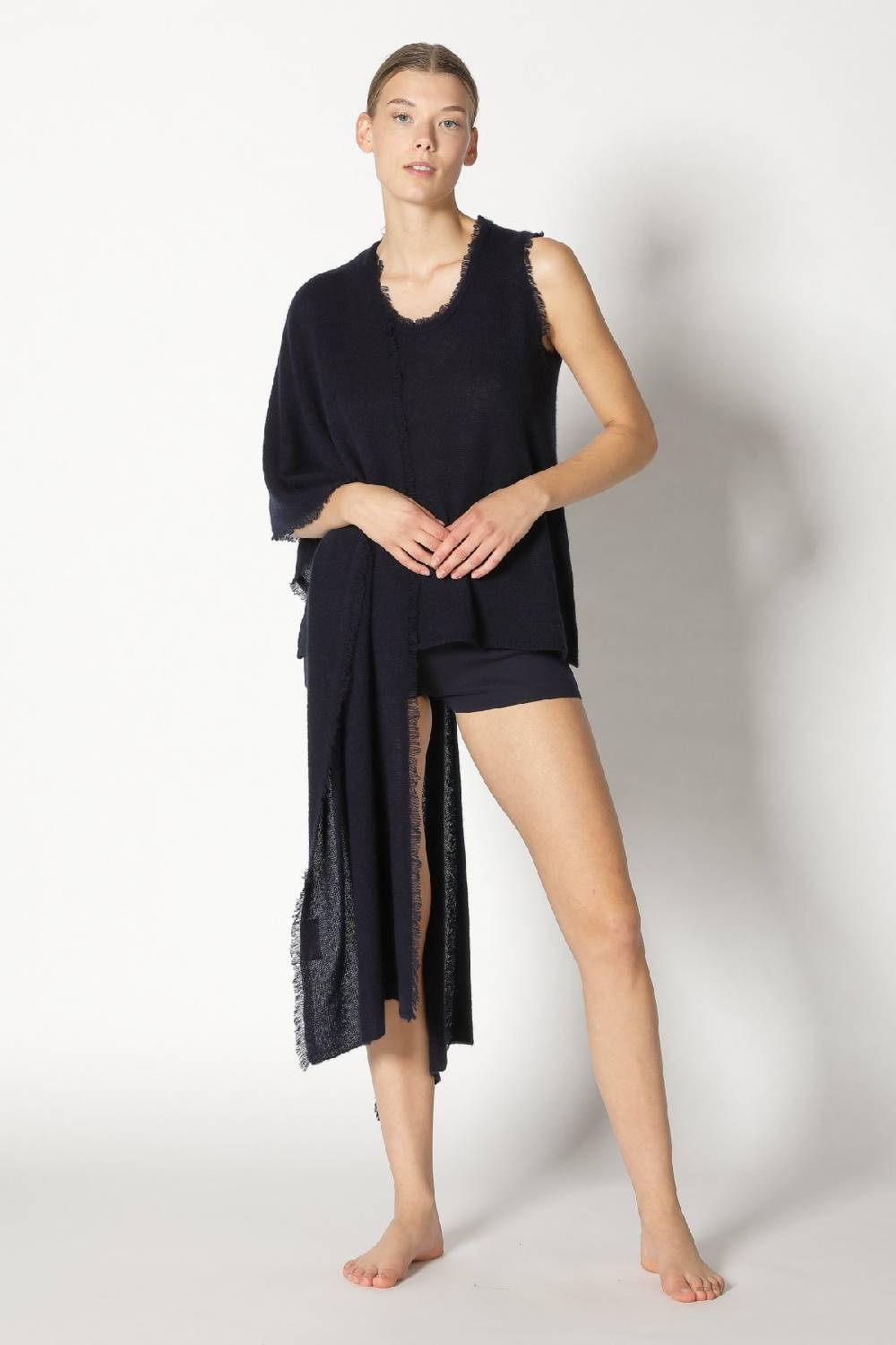 Sminfinity fluffy fringe plaid + fluffy fringe jacket + fluffy fringe crew top