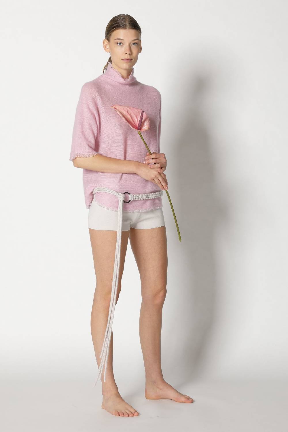 Sminfinity Fluffy Fringe Turtle Top + Hang Loose Ring Belt