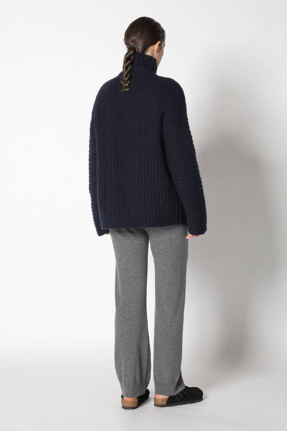 Sminfinity Fluffy Rib Jacket + Fluffy Rib Turtle + Infinite Palazzo Pants