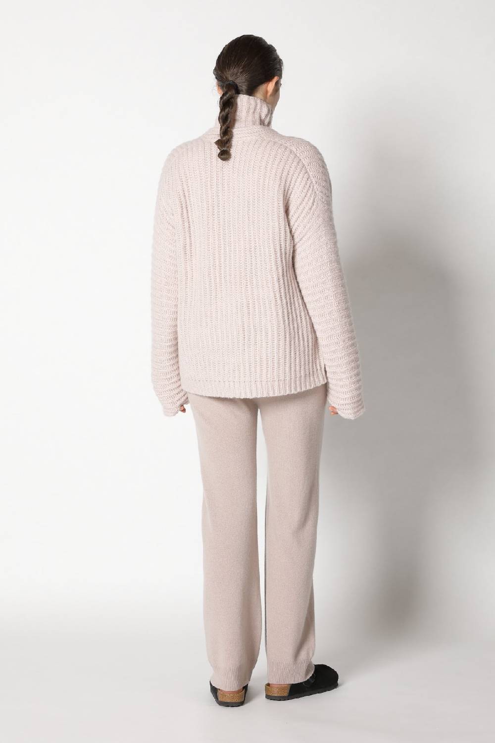 Sminfinity Fluffy Rib Jacket + Fluffy Rib Turtle + Infinite Palazzo Pants