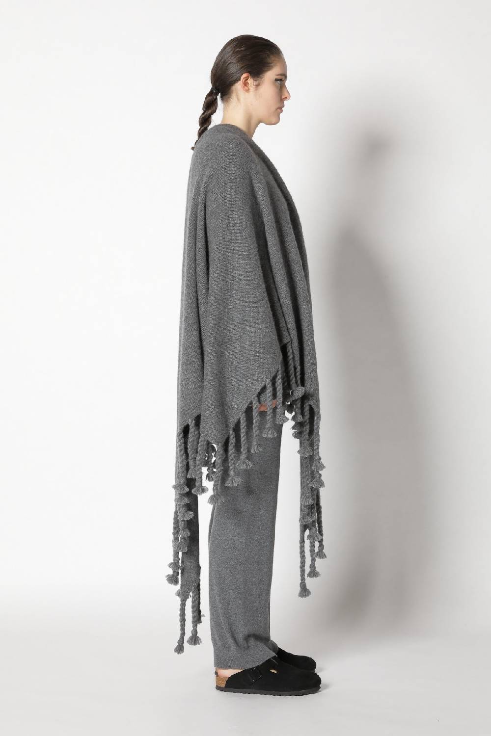 Sminfinity Fluffy Rib V Neck + Fluffy Triangle + Infinite Palazzo Pants