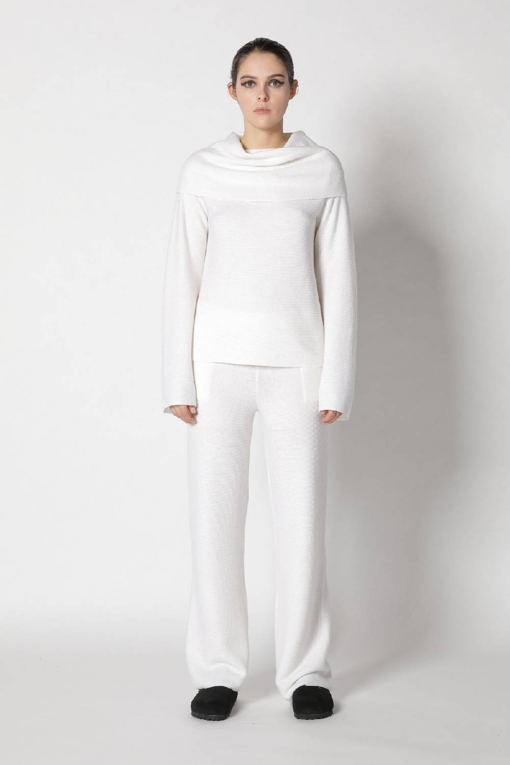 Sminfinity garter drape turtle + garter palazzo pants Sminfinity garter drape turtle + garter palazzo pants