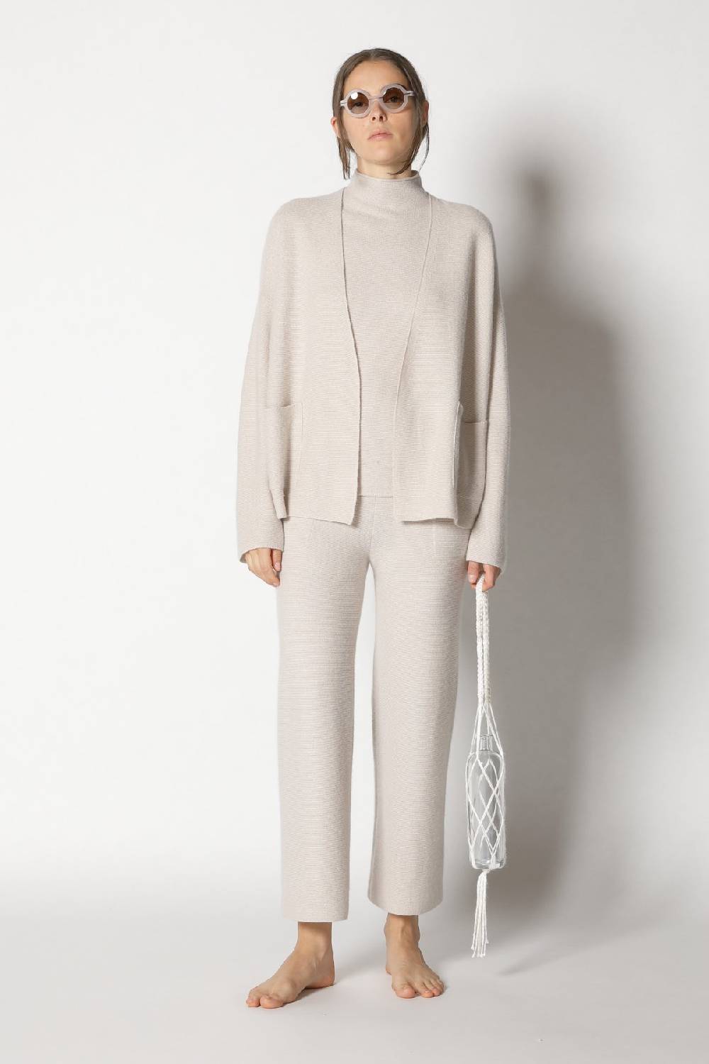 Sminfinity garter jacket + garter top + garter cropped pants