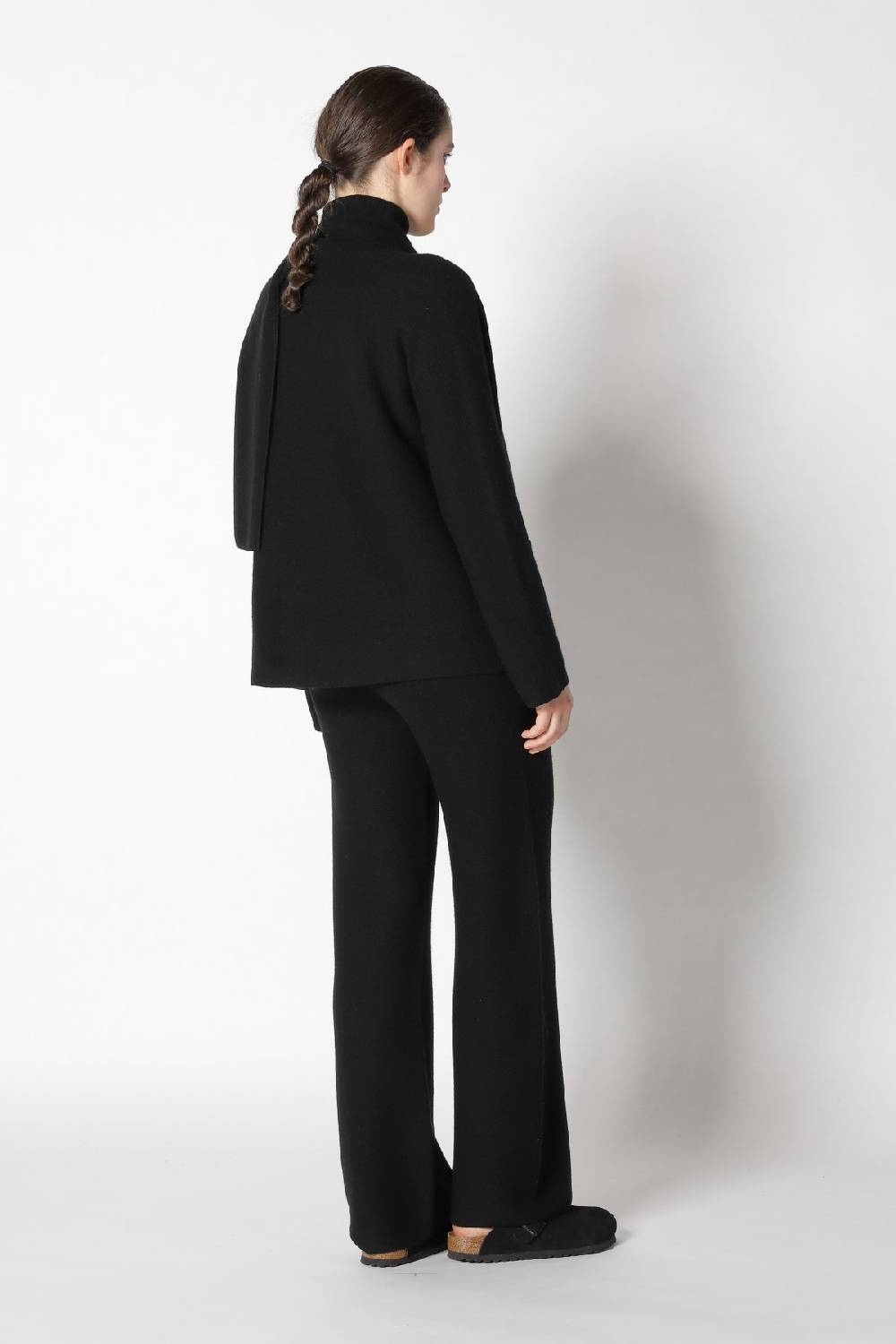 Sminfinity Garter Scarf Jacket + Garter Palazzo Pants