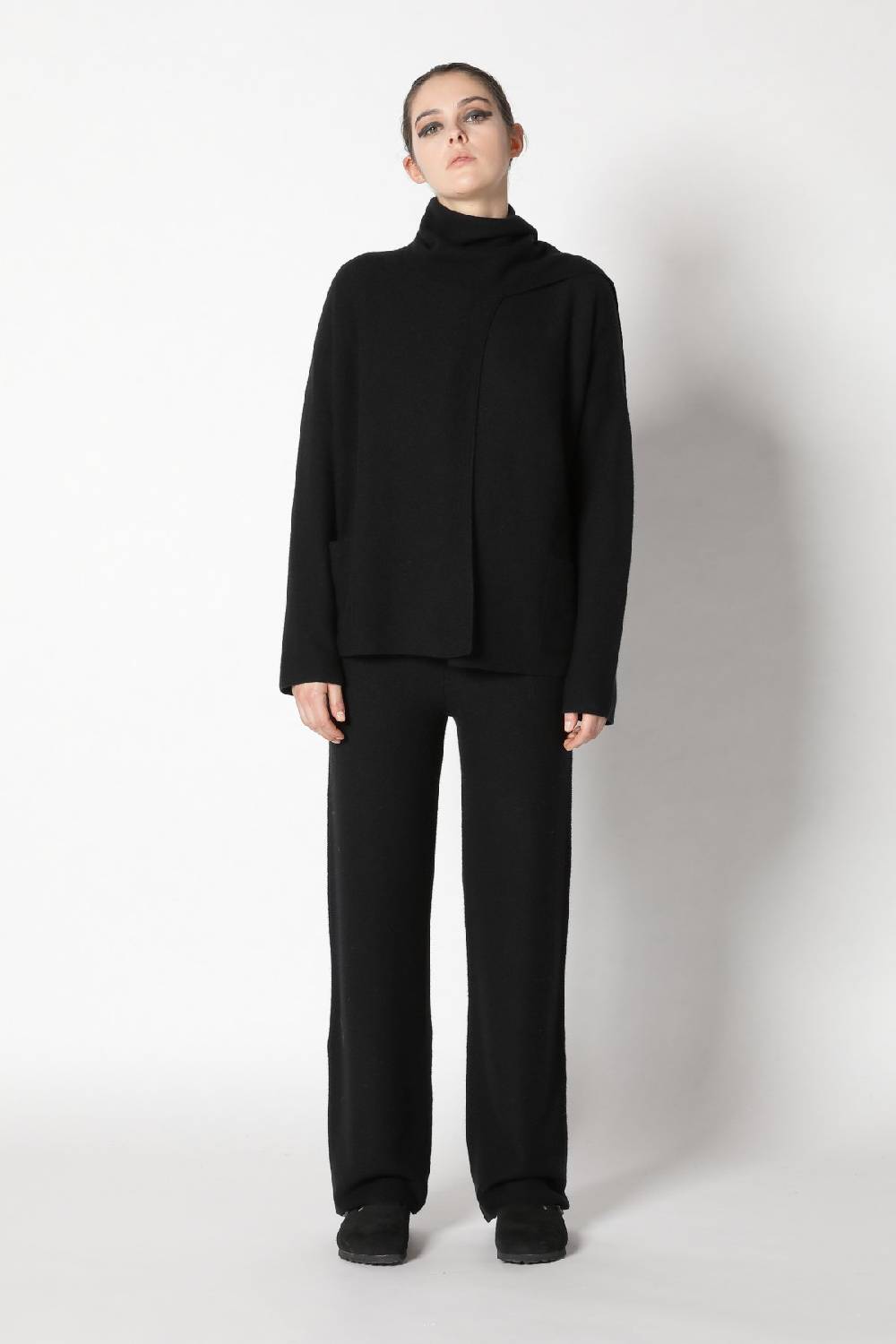 Sminfinity garter scarf jacket + garter palazzo pants Sminfinity garter scarf jacket + garter palazzo pants