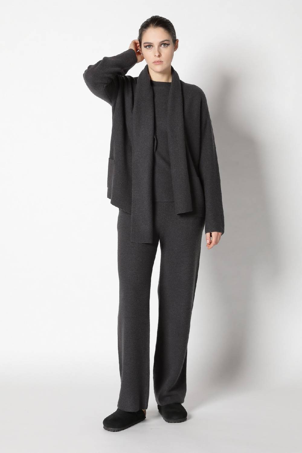 Sminfinity Garter Scarf Jacket + Garter T Jumper + Garter Palazzo Pants