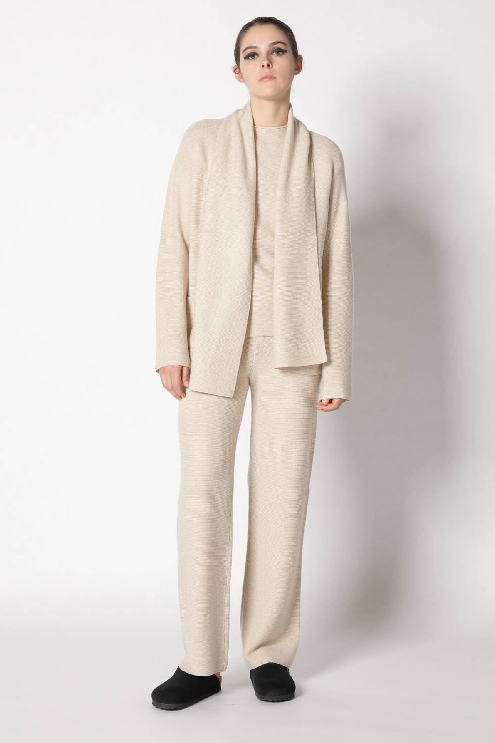 Sminfinity Garter Scarf Jacket + Garter T Jumper + Garter Palazzo Pants