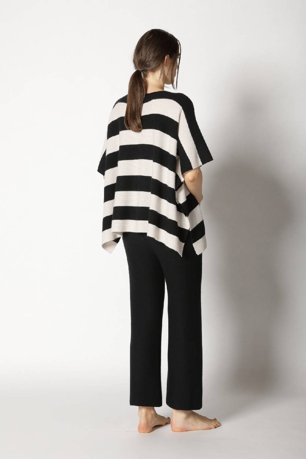 Sminfinity Garter Stripe Cape Top + Garter Cropped Pants