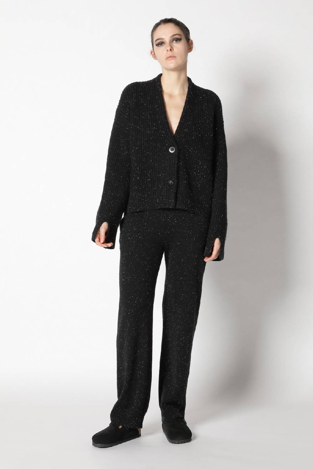 Sminfinity Icon Rib Cardigan + Infinite Palazzo Pants