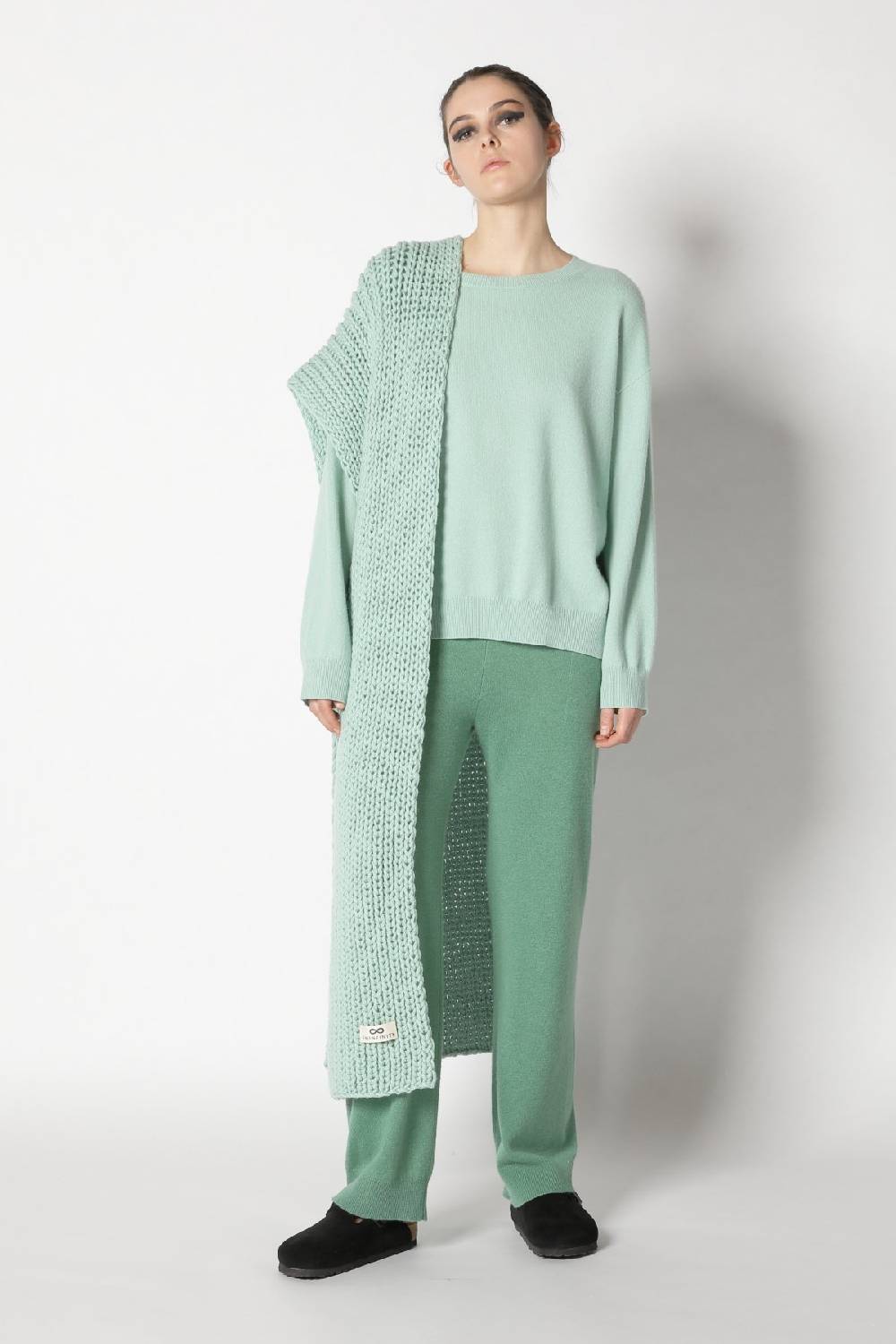 Sminfinity Infinite Crew Jumper + Infinite Palazzo Pants + Loosely 1x1 Rib Scarf