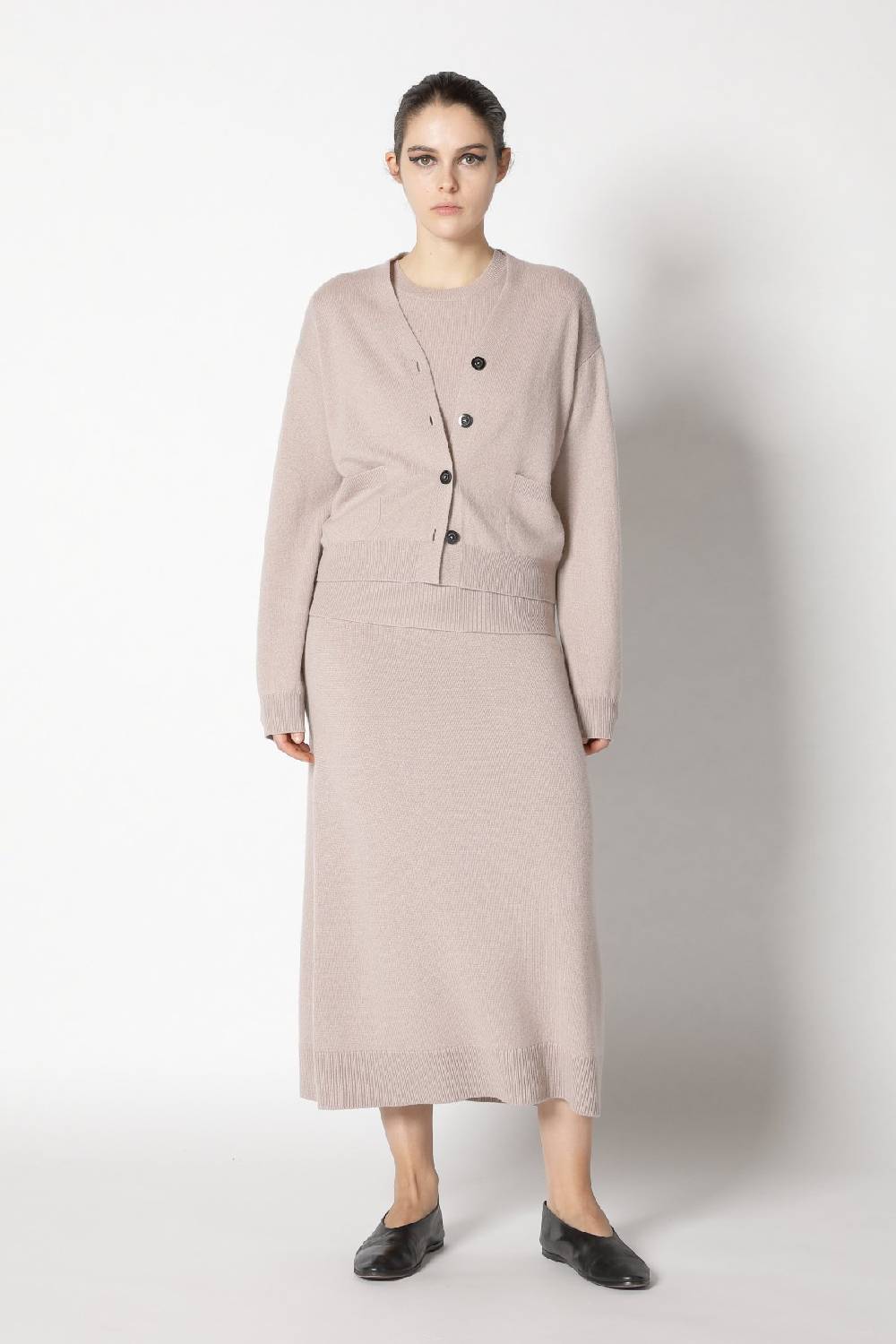 Sminfinity Infinite Cropped Cardy + Infinite Crew T + Pure A Skirt