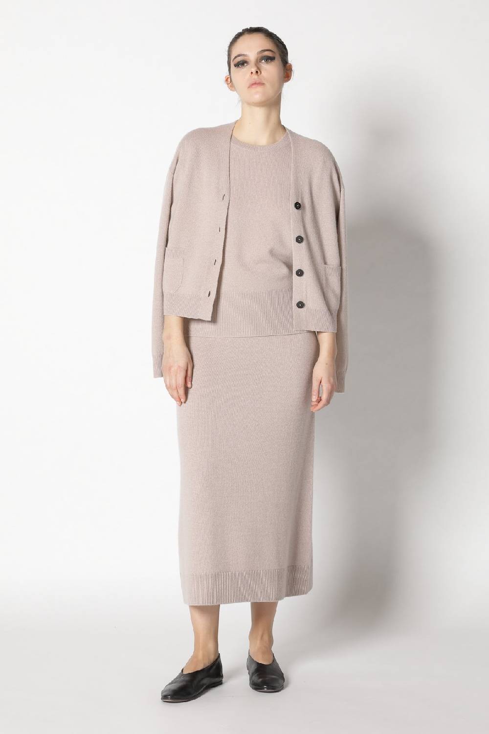 Sminfinity infinite cropped cardy + infinite crew T + pure A skirt