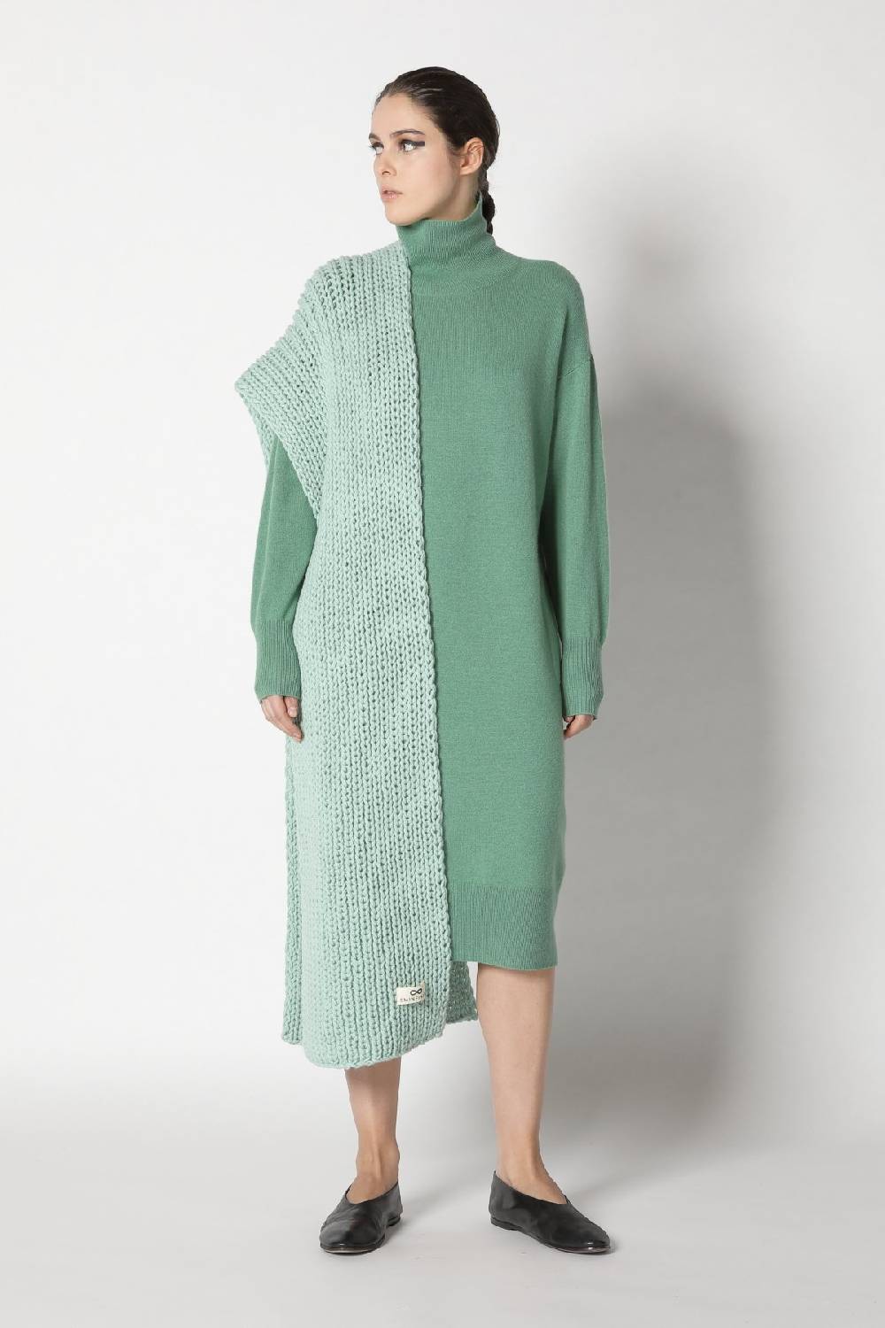 Sminfinity Infinite Turtle Dress + Loosely 1x1 Rib Scarf