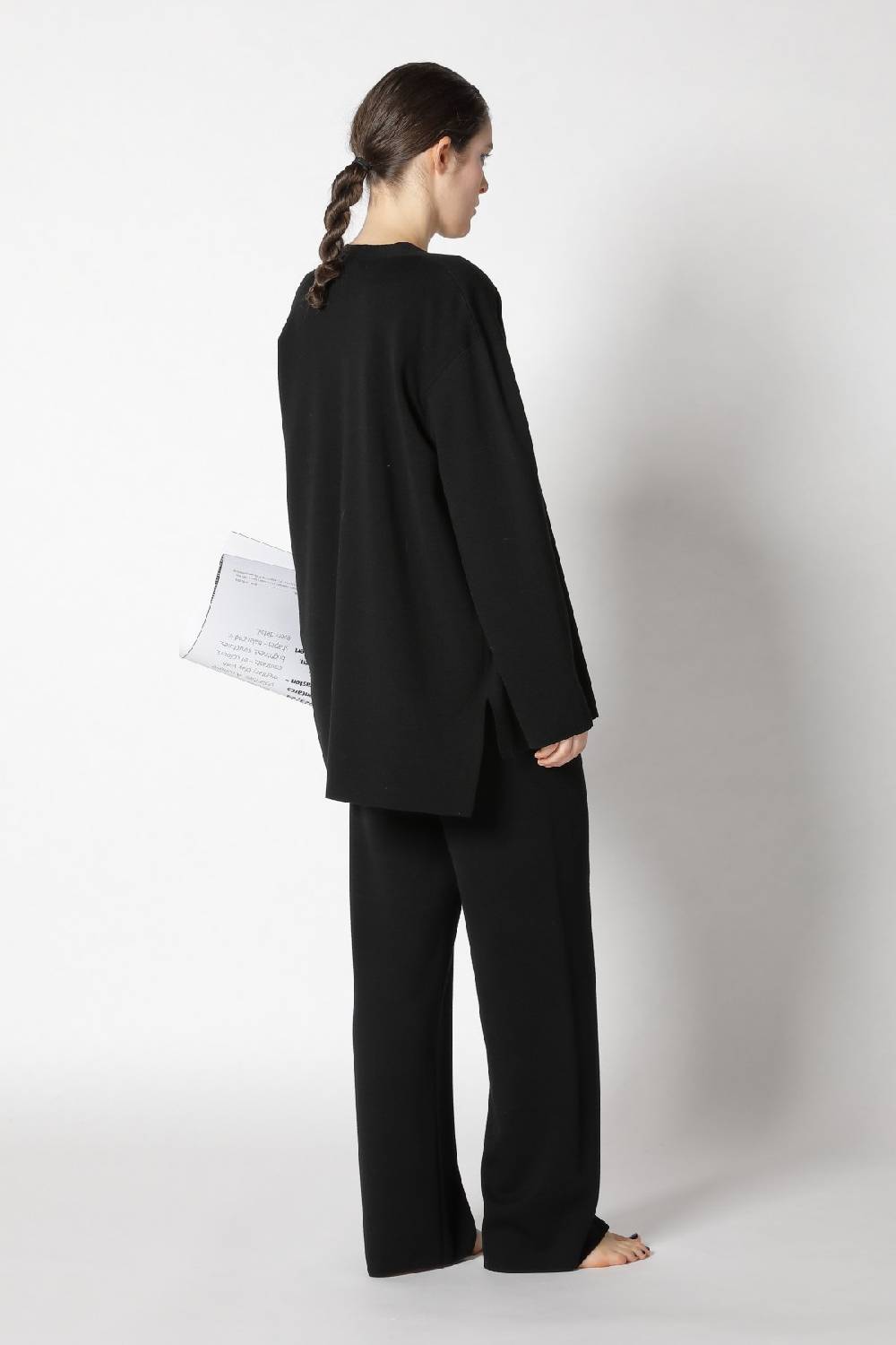 Sminfinity Milano One Button Jacket + Flowing Cape Jumper + Milano Palazzo Pants