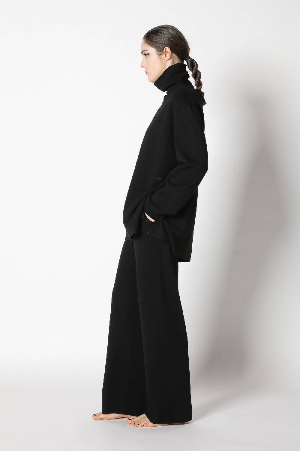 Sminfinity Milano One Button Jacket + Milano Turtle Jumper + Milano Palazzo Pants