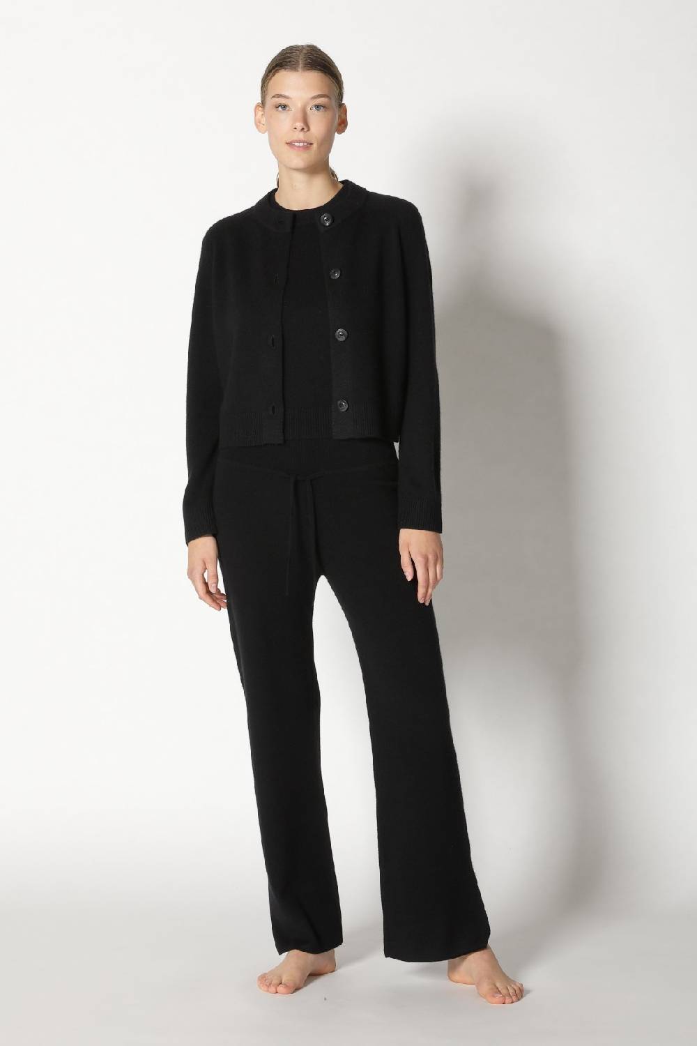 Sminfinity pure 2 ply crew jacket + pure 2 ply crew top + pure slitted pants