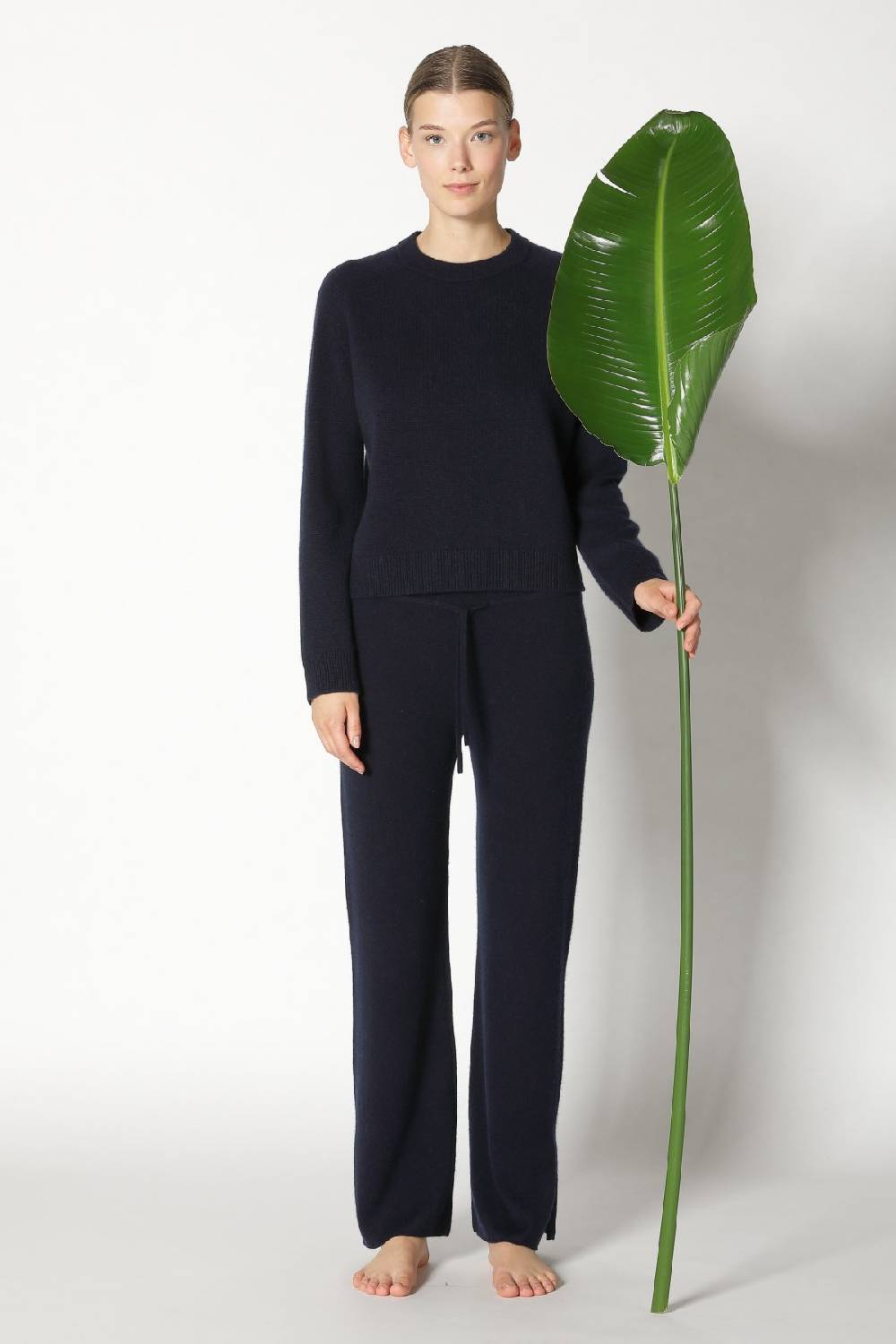 Sminfinity pure 2 ply crew jumper + pure slitted pants Sminfinity pure 2 ply crew jumper + pure slitted pants