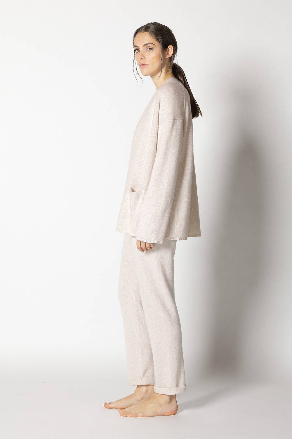 Sminfinity Pure 2-ply Jacket + Pure V Neck + Pure Boat Pants