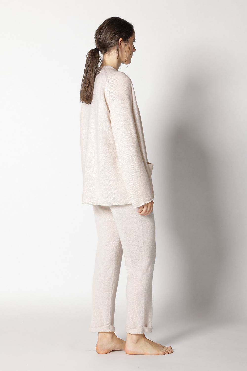 Sminfinity Pure 2-ply Jacket + Pure V Neck + Pure Boat Pants