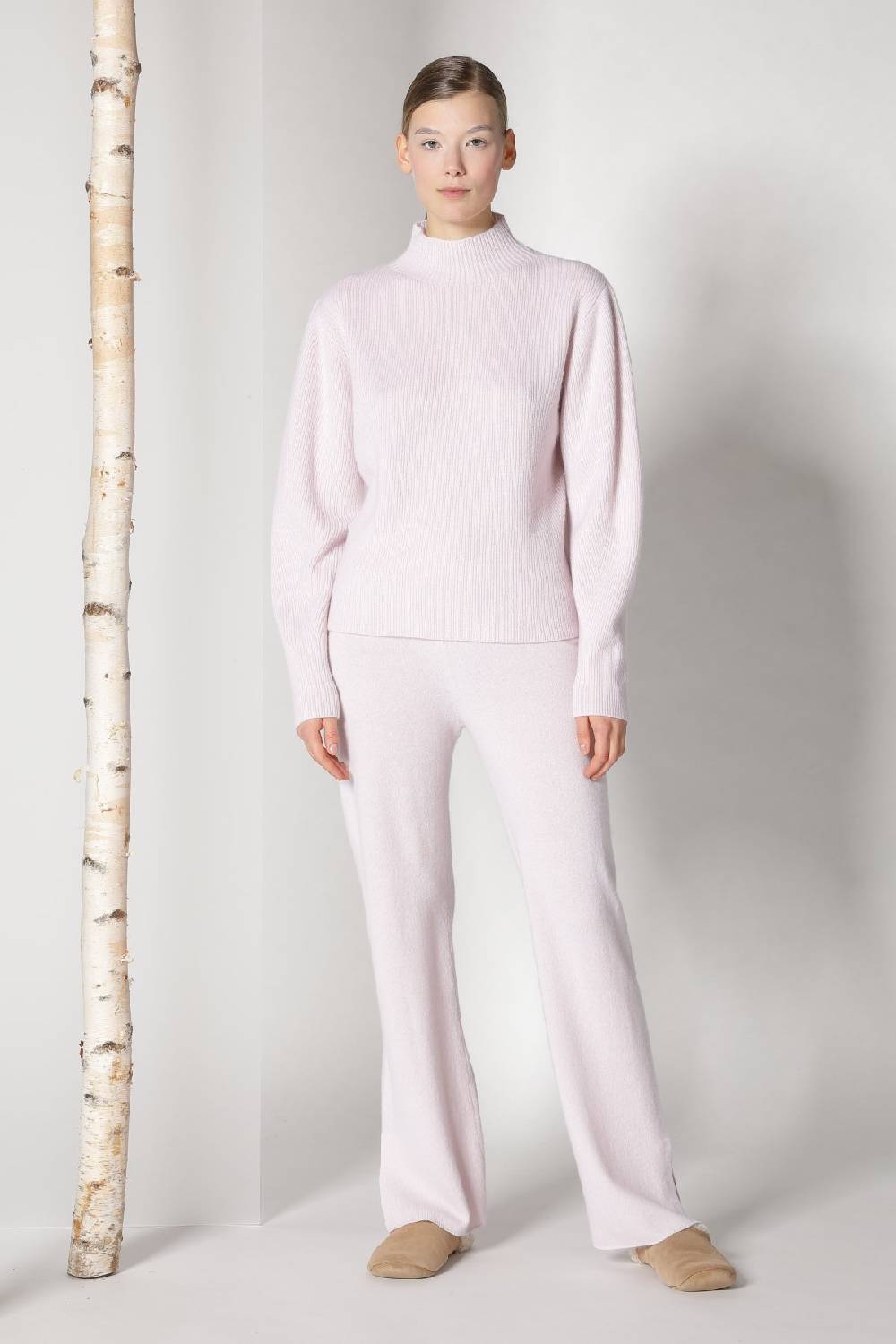 Sminfinity pure all needle jumper + pure slitted pants