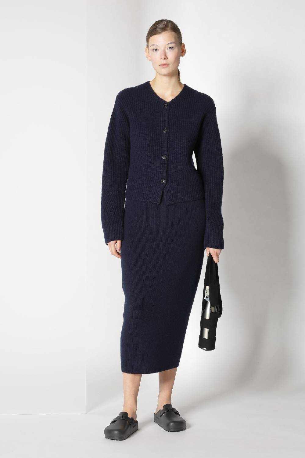 Sminfinity pure icon rib jacket + pure all needle tulip skirt