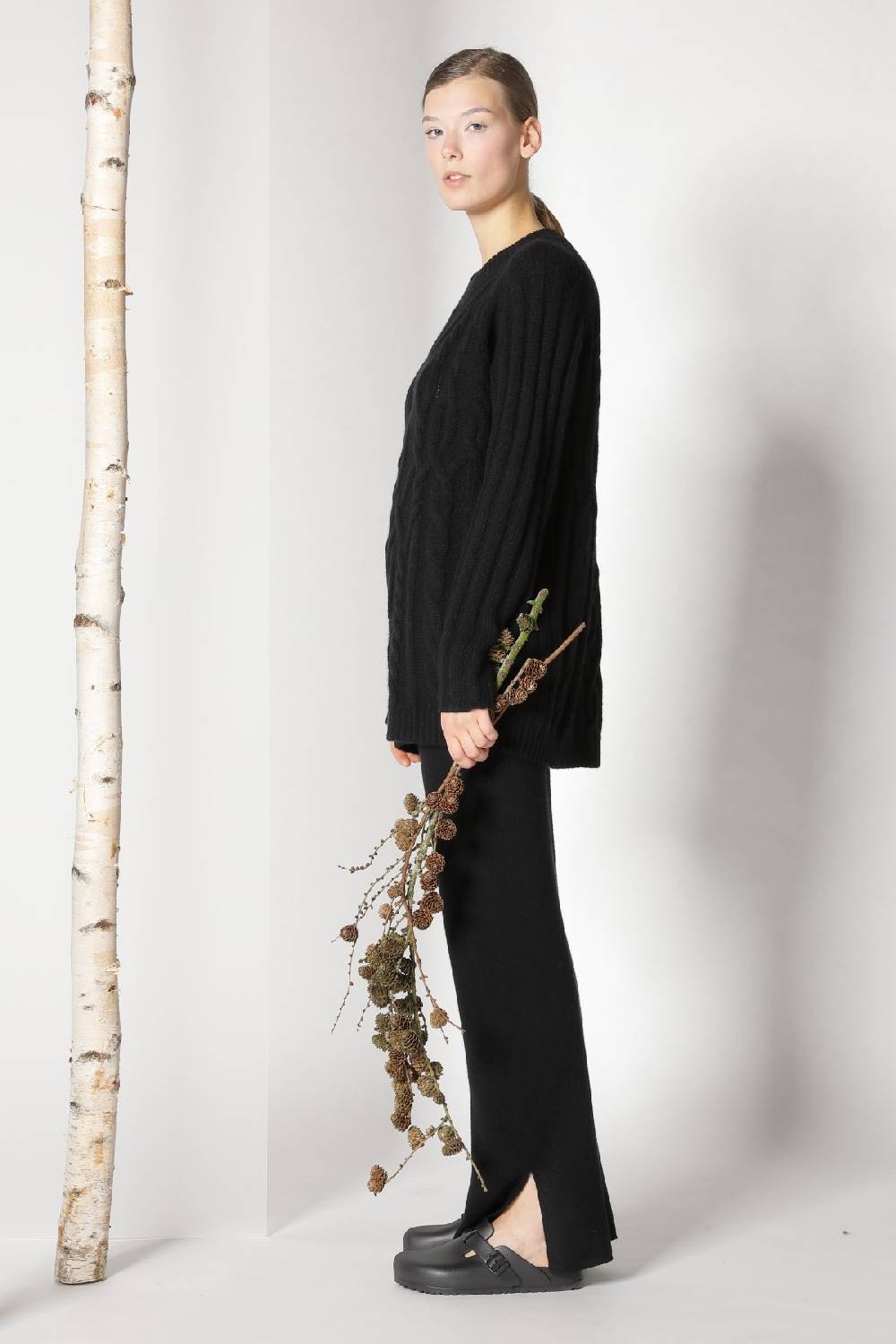 Sminfinity Pure POETREE Long Cable Jumper + pure Slitted Pants