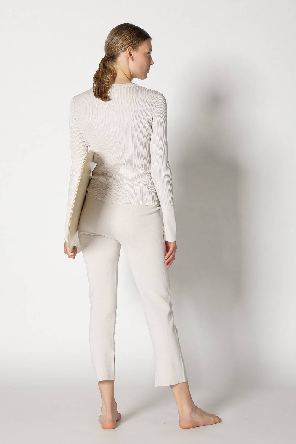 Sminfinity Silky Rib Crew Jumper + Silky Cropped Pants