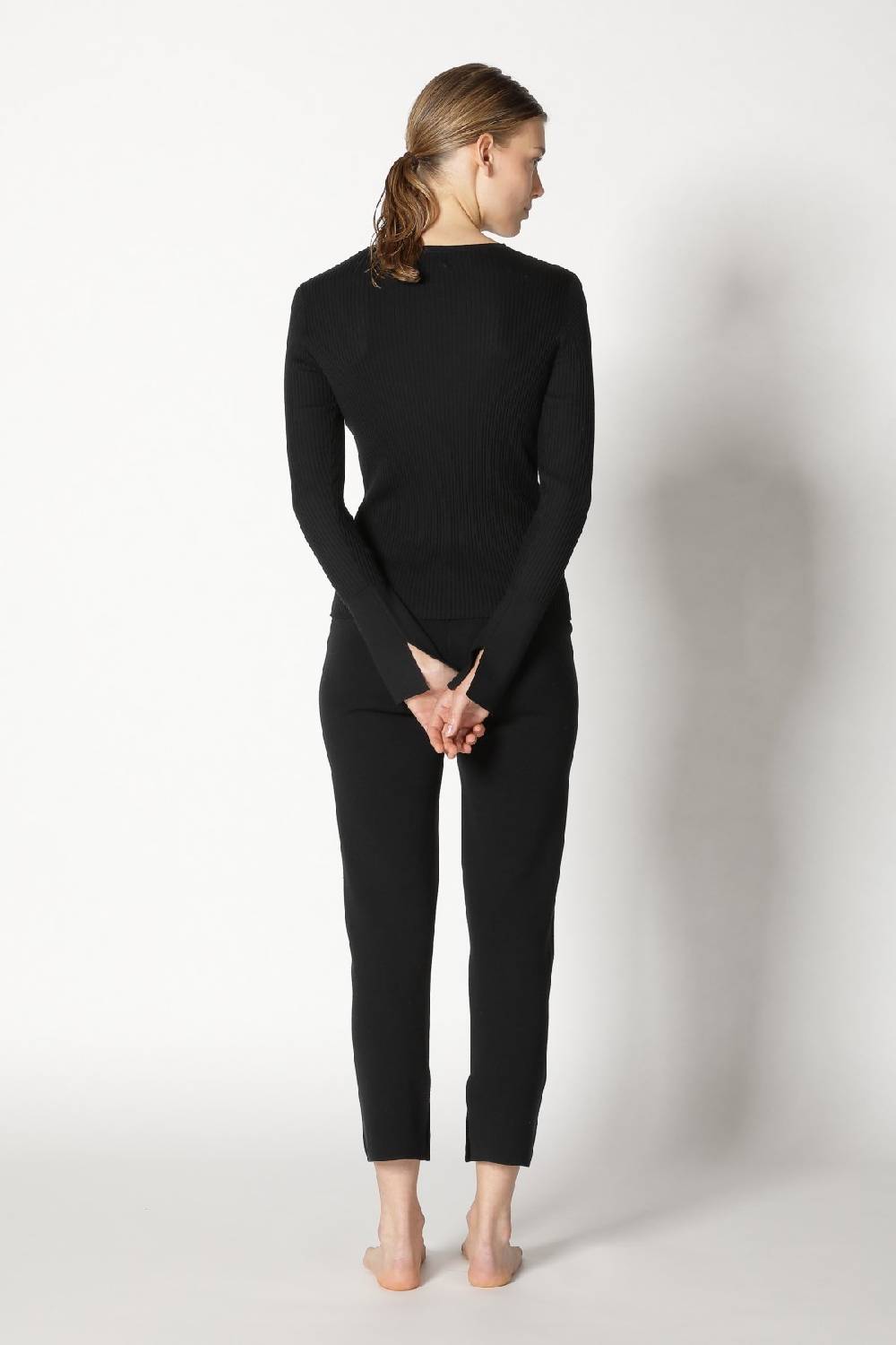 Sminfinity Silky Rib Crew Jumper + Silky Cropped Pants